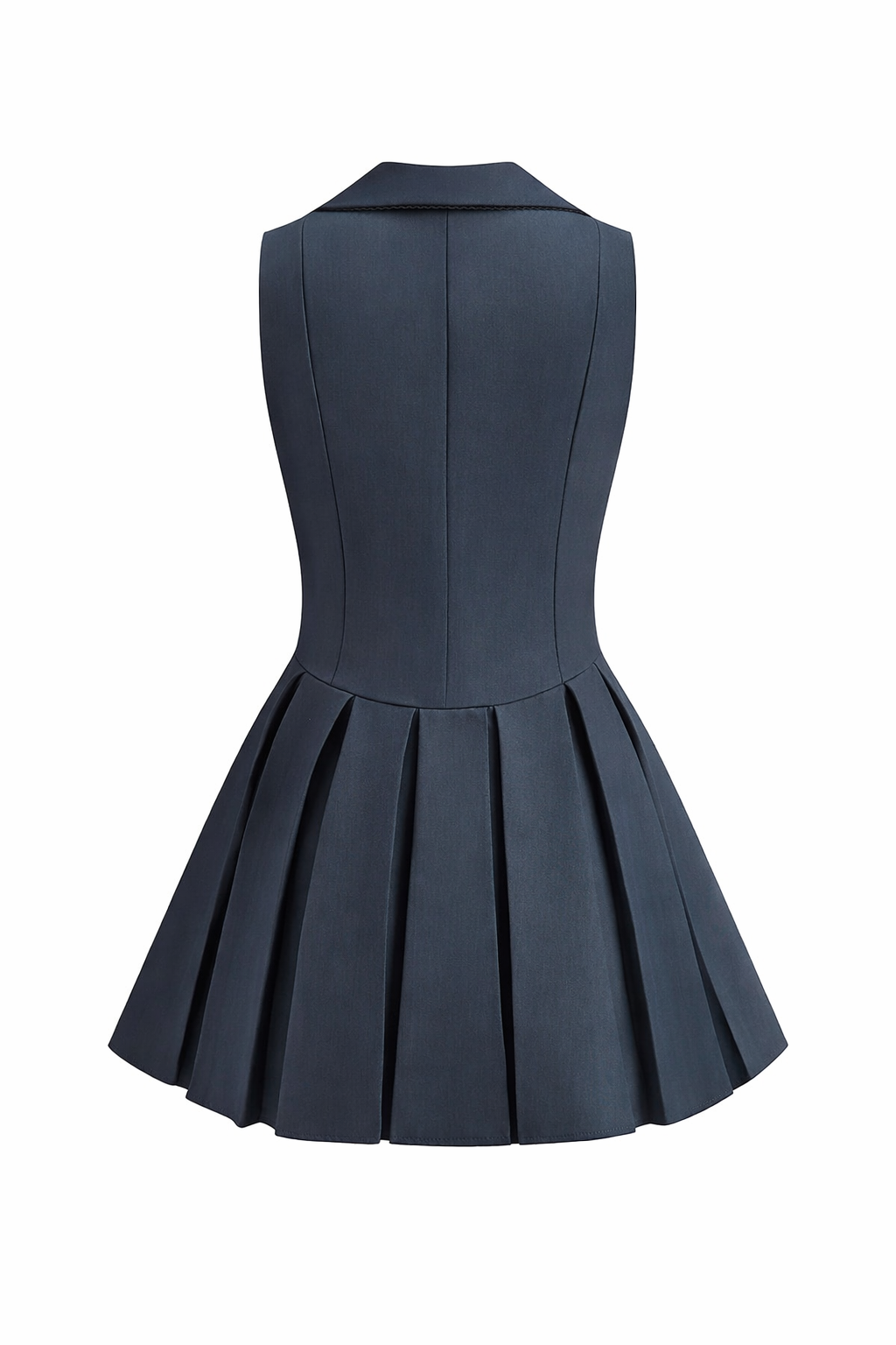 Jesolice Midnight Collar Pleated Mini Dress