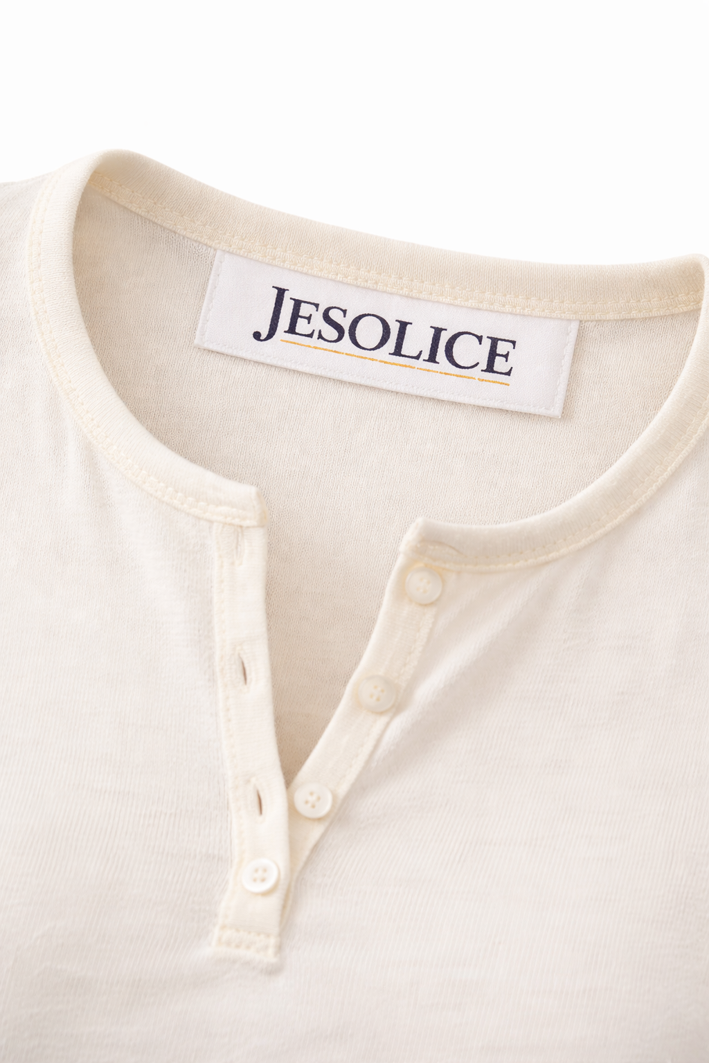 JESOLICE Classic Henley Tee